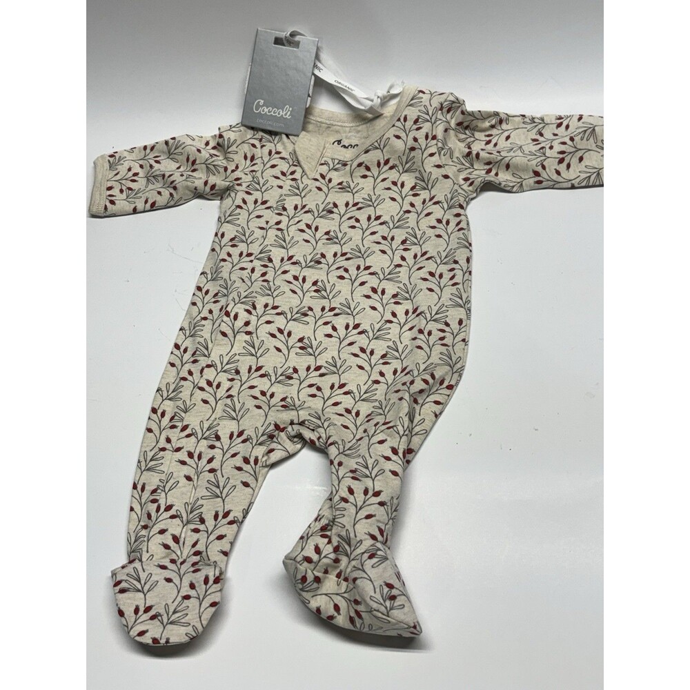 Coccoli Baby Sleeper Organic Cotton Footed Pajamas NWT Size N